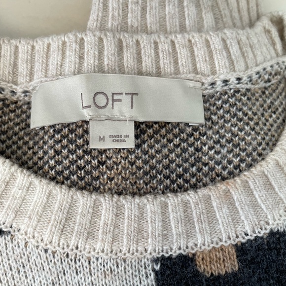 Loft leopard print sweater - Picture 8 of 9